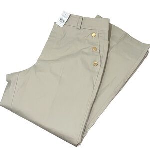 Ann Taylor Sailor The Slim High Rise Wide Leg Crop Pant Size 8